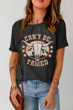 Load image into Gallery viewer, CAN&#39;T BE TAMED Graphic Short Sleeve Tee
