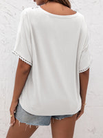 Load image into Gallery viewer, V-Neck Short Sleeve Blouse
