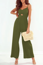 Load image into Gallery viewer, Smocked Spaghetti Strap Wide Leg Jumpsuit
