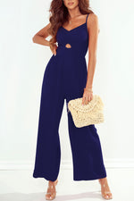 Load image into Gallery viewer, Smocked Spaghetti Strap Wide Leg Jumpsuit
