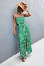 Load image into Gallery viewer, Strapless Split Maxi Dress
