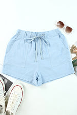 Load image into Gallery viewer, Drawstring Elastic Waist Pocket Shorts
