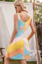 Load image into Gallery viewer, Tie-Dye Sleeveless Dress with Pockets
