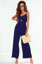 Load image into Gallery viewer, Smocked Spaghetti Strap Wide Leg Jumpsuit
