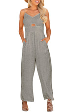 Load image into Gallery viewer, Smocked Spaghetti Strap Wide Leg Jumpsuit
