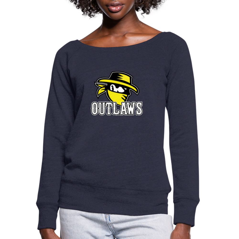 Women's Wideneck Sweatshirt - melange navy